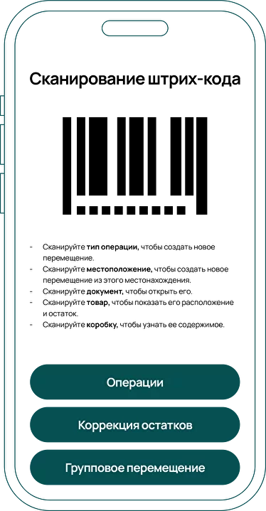 Мобильное приложение кладовщика